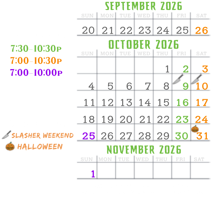 Halloween Hollow Haunt 2026 Season